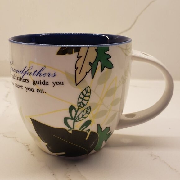 Mug Love Much Grandfather Love 2 Piece Coffee Mug Set Porcelain leaves - Picture 2 of 8